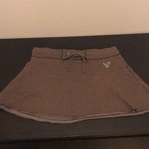 American Eagle brown favors drawstring skirt.